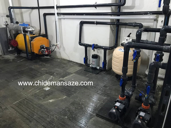 ساخت موتورخانه استخر خانگی